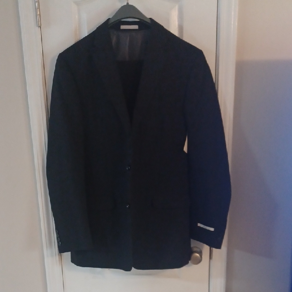 Classic Black Sport Coat with Notched Lapel